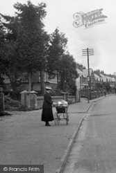 Lady With A Perambulator In Lion Lane 1921, Haslemere