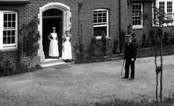 Nurses And A Gentleman, Cottage Hospital 1899, Haslemere