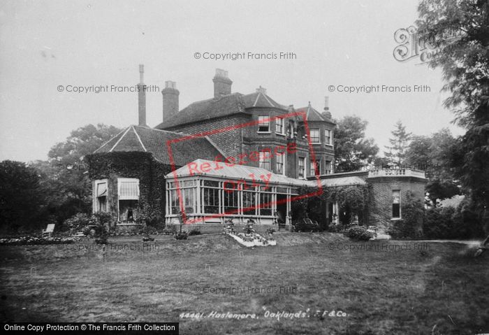 Photo of Haslemere, Oaklands Hotel 1899