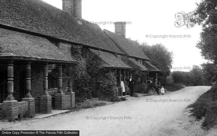 Photo of Haslemere, People At The Almshouses 1901