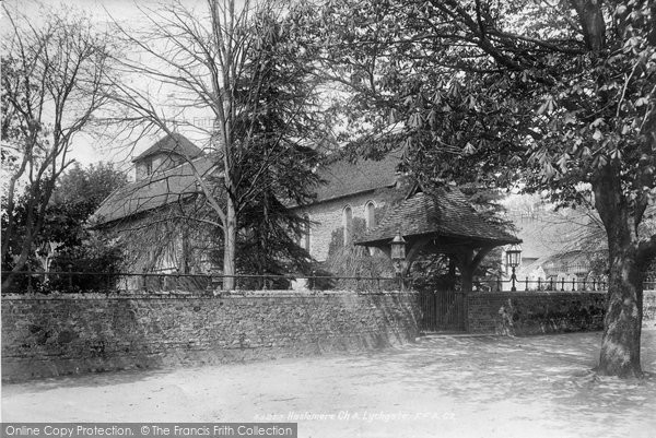 Photo of Haslemere, St Bartholomew's Church And Lychgate 1899