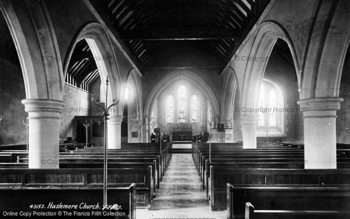 Photo of Haslemere, St Bartholomew's Church, Interior 1899