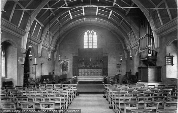 Photo of Haslemere, St Christopher's Church, Interior 1906