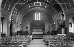 St Christopher's Church, Interior 1906, Haslemere