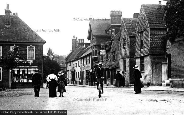 Photo of Haslemere, Townsfolk In East Street c.1900