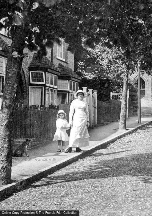 Photo of Haslemere, Woman And Child 1915