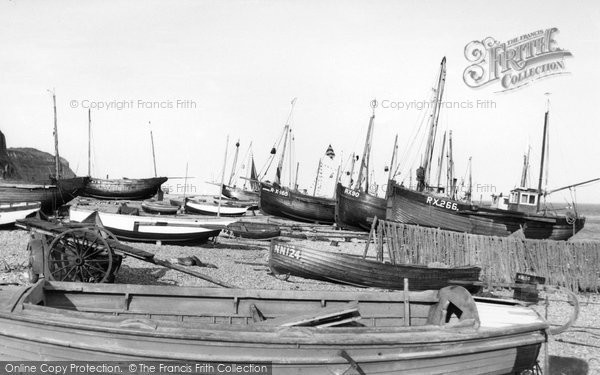 Photo of Hastings, Beach c.1955