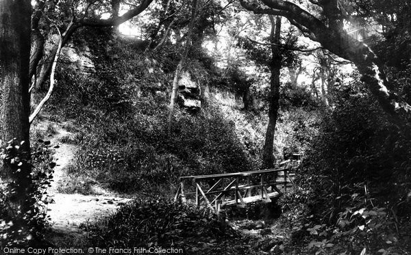 Photo of Hastings, Ecclesbourne Glen Bridge 1890