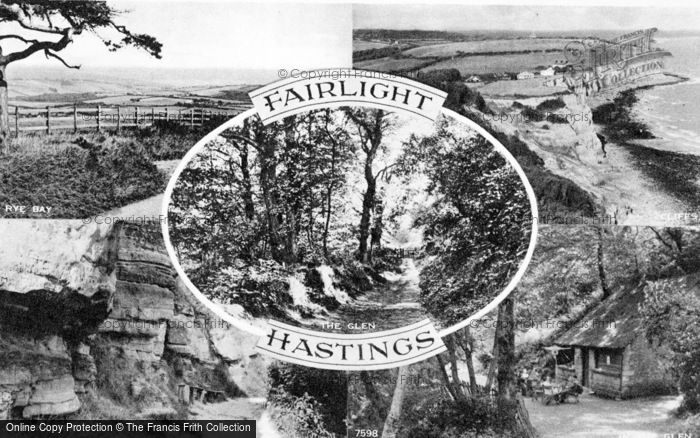 Photo of Hastings, Fairlight Composite c.1950