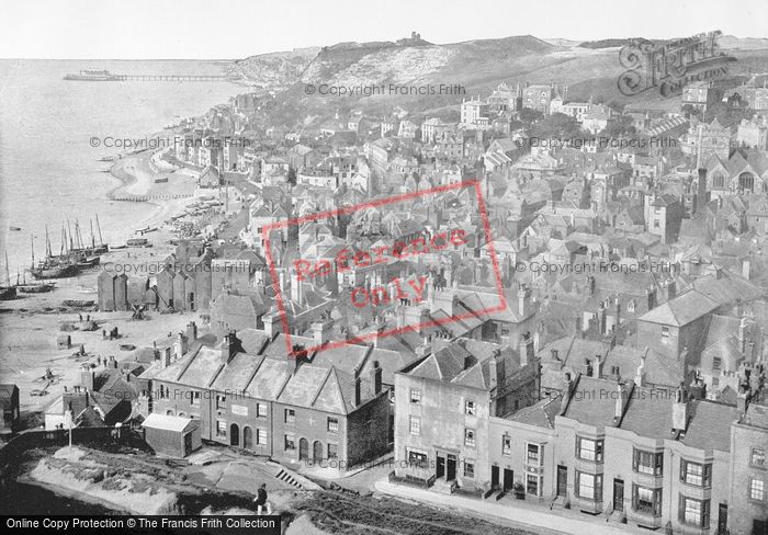 Photo of Hastings, From The East Hill c.1895