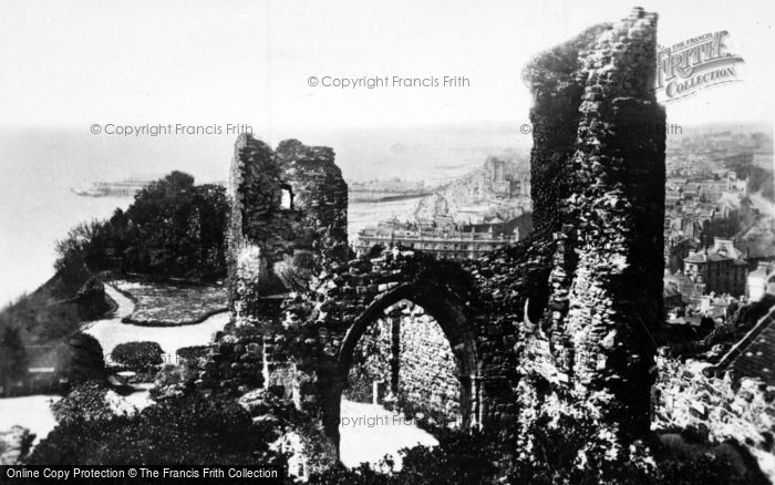 Photo of Hastings, The Castle Ruins c.1910