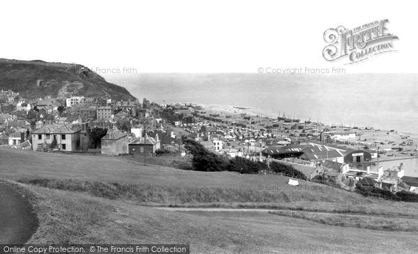 Photo of Hastings, View From The Castle c.1955