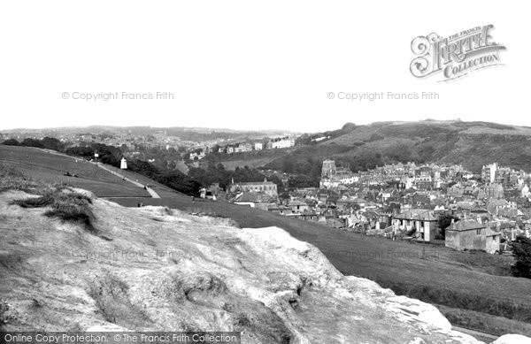 Photo of Hastings, View From The Castle c.1955