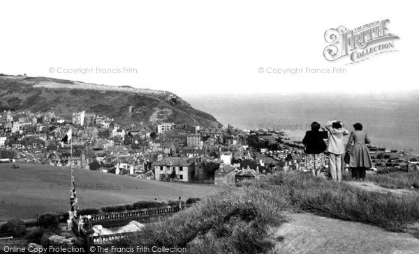 Photo of Hastings, View From The Castle c.1955