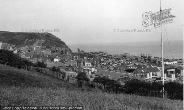 Photo of Hastings, View From The Castle c.1955