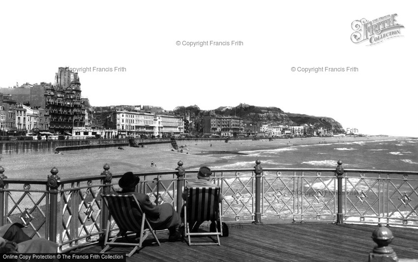 Hastings, view from the Pier c1960