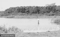 Fishing In The Lake c.1955, Hatchmere