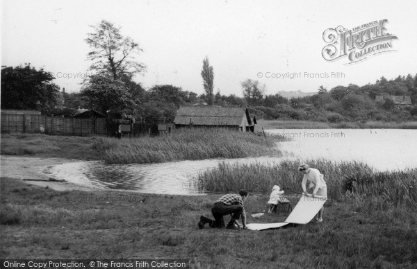 Photo of Hatchmere, Lakeside Picnic c.1960