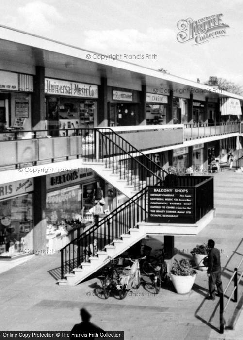Photo of Hatfield, Balcony Shops, Market Place c.1960