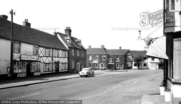 Photo of Hatfield Broad Oak, Shop And Market Square c.1960