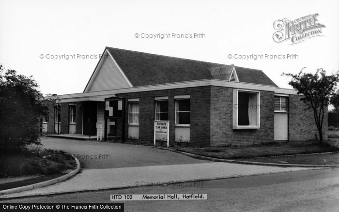 Photo of Hatfield, The Memorial Hall c.1965