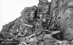 Climbing At Stanage Rocks c.1960, Hathersage
