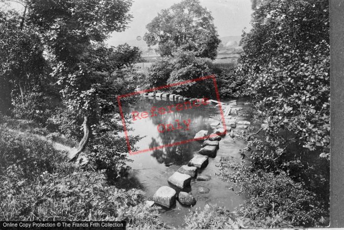 Photo of Hathersage, The River Derwent, Stepping Stones 1932