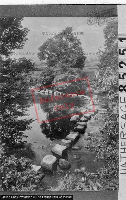 Photo of Hathersage, The River Derwent, Stepping Stones 1932