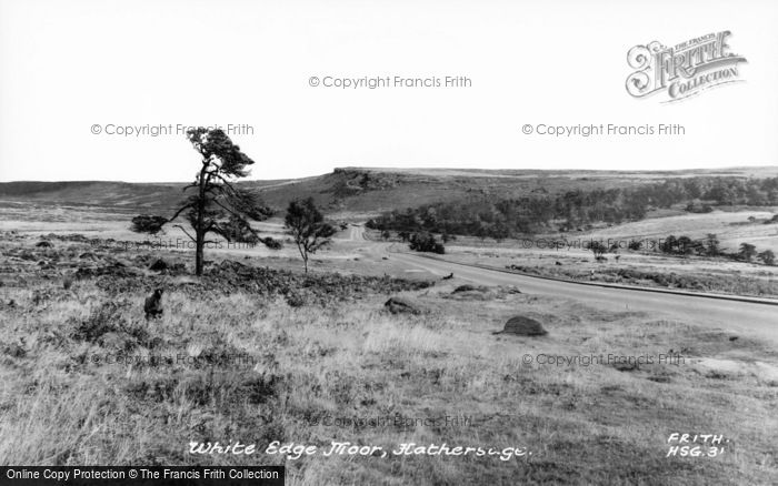 Photo of Hathersage, White Edge Moor c.1955