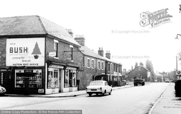 Photo of Hatton, Post Office And Station Road c.1965