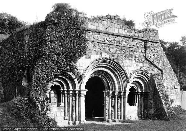 Photo of Haughmond Abbey, The Chapter House 1891