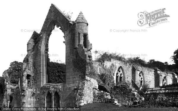 Photo of Haughmond Abbey, The Infirmary Hall 1924