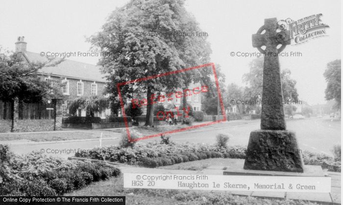Photo of Haughton Le Skerne, The Memorial And Green c.1965