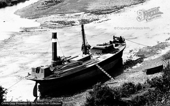 Photo of Haverfordwest, Boat On The River Cleddau 1890