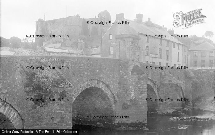 Photo of Haverfordwest, Castle And Old Bridge 1948
