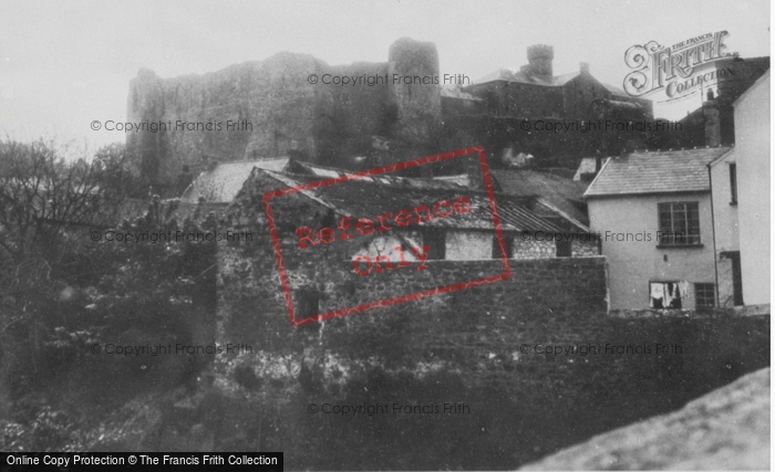 Photo of Haverfordwest, The Castle From Old Bridge c.1955