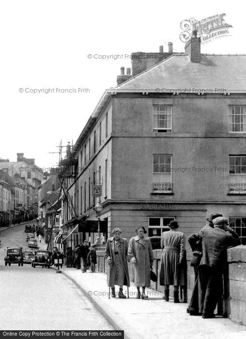 Photo of Haverfordwest, The New Bridge And High Street 1955
