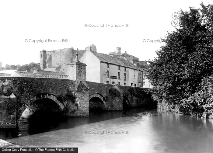 Photo of Haverfordwest, The Old Bridge And Castle c.1939