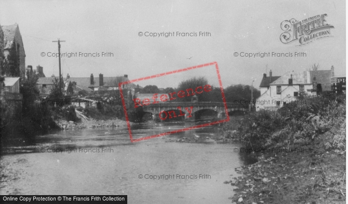 Photo of Haverfordwest, The River And Old Bridge c.1955