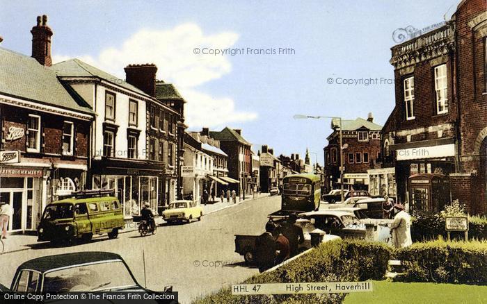 Photo of Haverhill, High Street c.1965 - Francis Frith