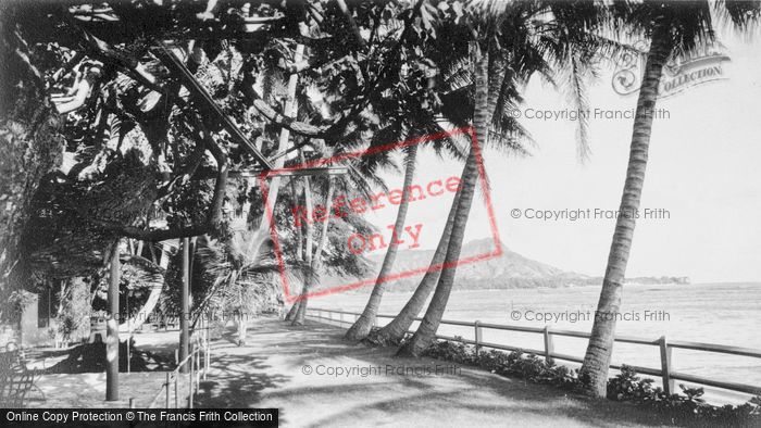 Photo of Hawaii, Diamond Head From Halekulani Hotel c.1935