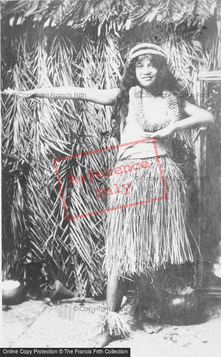 Photo of Hawaii, Honolulu, Hula Girl 1916
