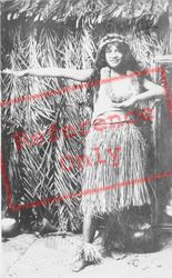 Honolulu, Hula Girl 1916, Hawaii