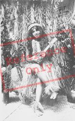 Honolulu, Hula Girl With Uklele 1916, Hawaii