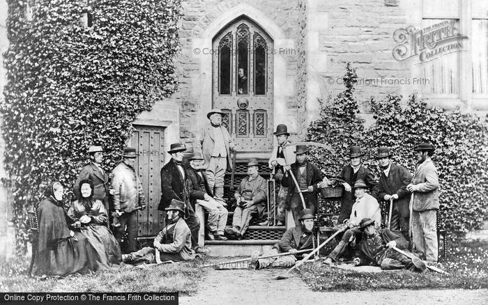 Photo of Hawarden, Castle, The Servants c.1880