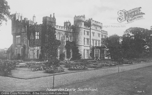 Photo of Hawarden, Castle, The South Front c.1935