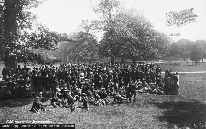 Photo of Hawarden, Excursionists 1888