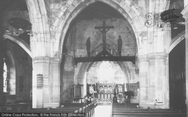 Photo of Hawarden, St Deiniol's Church Interior c.1955