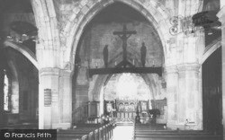 St Deiniol's Church Interior c.1955, Hawarden