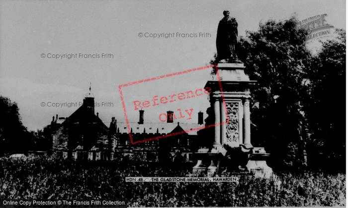 Photo of Hawarden, The Gladstone Memorial c.1955